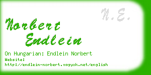 norbert endlein business card